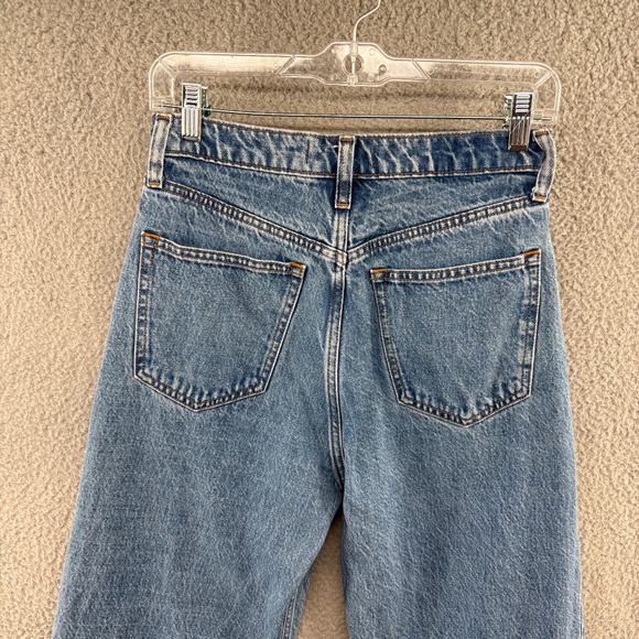 Abercrombie & Fitch The Loose High Rise Jeans Women’s Size 27 / 4 Long Blue Medi - Picture 4 of 11